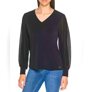 Calvin Klein Elegant Black Women's Top - M